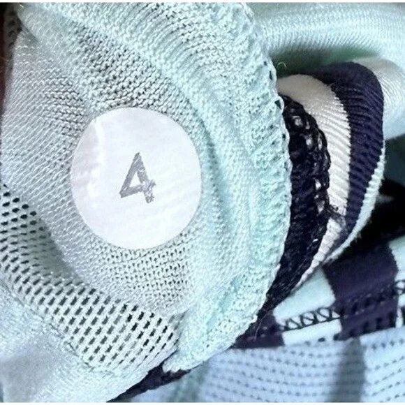 Lululemon Rest Less TankHeathered Aquamarine / Groovy Stripe Cadet Blue W1D64S - Picture 10 of 11